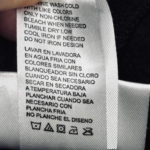 Legend of Zelda Twilight Princess AOP Hylian Crest Black Zip Hoodie XS RARE - Picture 10 of 14